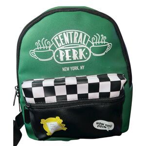 TV Show Friends Central Perk Mini Backpack Coffee Faux Leather Green